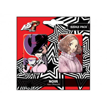 Persona 5 Royal - Set mit 2 Badges - Noir / Haru Okumura - Popbuddies