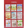 'Vienna' postage stamp shaped deco stickers - by Pansydaisy