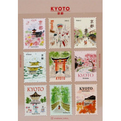 « Kyoto » Autocollants décoratifs en forme de...