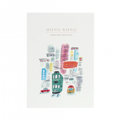 Illustrated A5 Travel Journal "Hong Kong (tramway)"