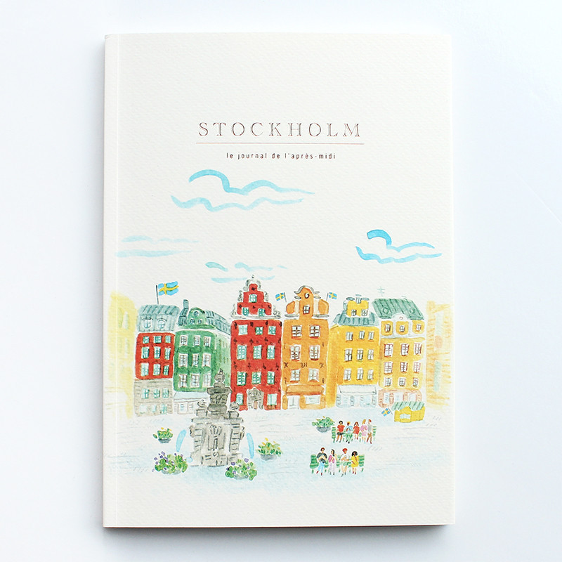 Illustriertes A5 Reisetagebuch „Stockholm (Altstadt)“