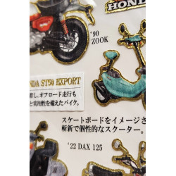 'Honda Mopeds' Otonano-Zukan Papier Aufkleber