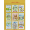 'Barcelona' Deko-Aufkleber in Briefmarkenform – von Pansydaisy