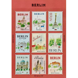 « Berlin » Autocollants décoratifs en forme de...
