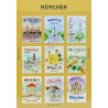 'München' postage stamp shaped deco stickers - by Pansydaisy