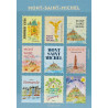 « Mont Saint Michel » Autocollants décoratifs en forme de timbres-poste - par Pansydaisy