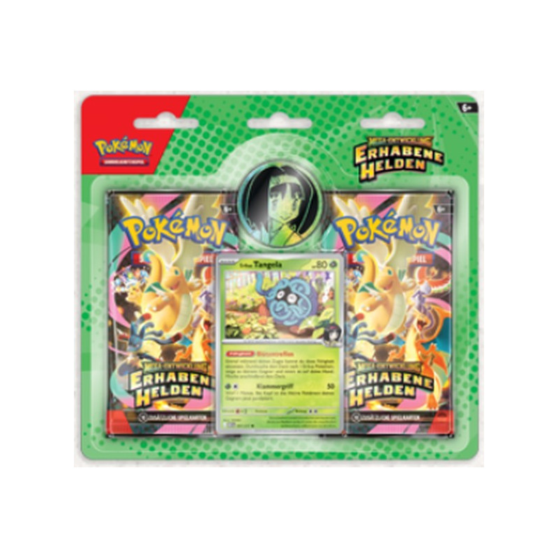 [ab 30.1.][max. 2] Erhabene Helden Tangela Blister - Pokémon Karten Mega Entwicklung