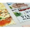 « Vienna » Autocollants décoratifs en forme de timbres-poste - par Pansydaisy