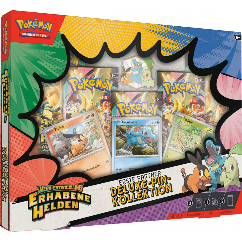 [ab 20.3.][max. 2] Erhabene Helden Deluxe Pin Kollektion - Pokémon Karten [deutsche Ausgabe]