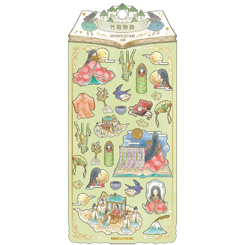 « Le Conte du coupeur de bambou » autocollants en papier MONOGATARI