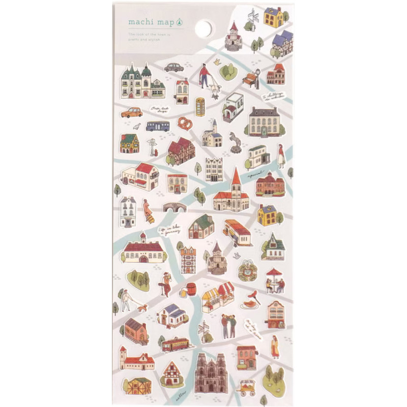 'Grey City' Machi Map stickers