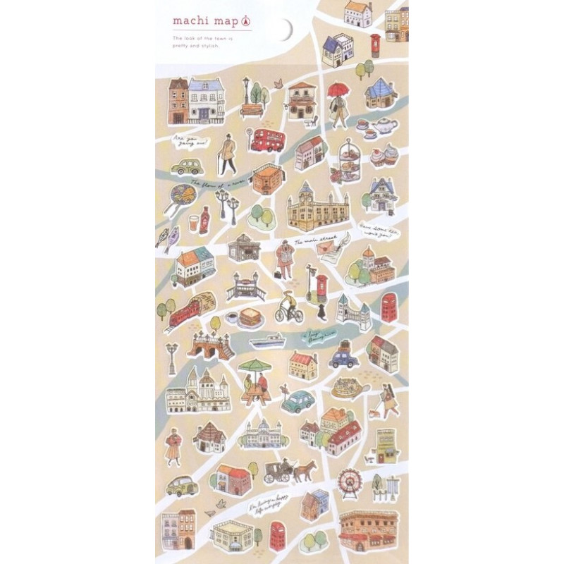 « Ville Brune » Machi Map autocollants