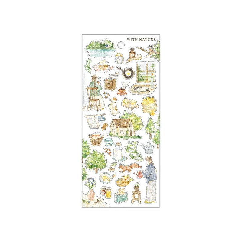 'Morning Routine' With Nature stickers