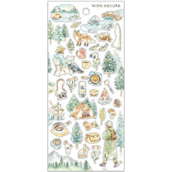 'Hiking' With Nature stickers