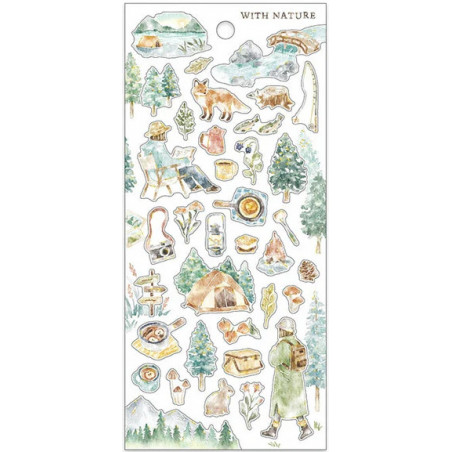 'Hiking' With Nature stickers