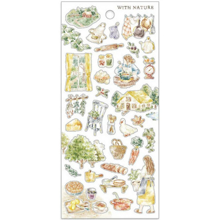 'Preparing Lunch' With Nature stickers