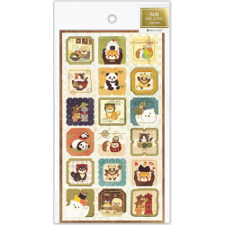 'Tiere und japanische Tradition' japanischer Stil Aufkleber