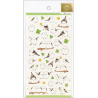 'Long-tailed Tit and Clover' Japanese Style stickers