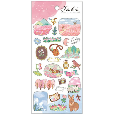 'Flower field' Tabi stickers