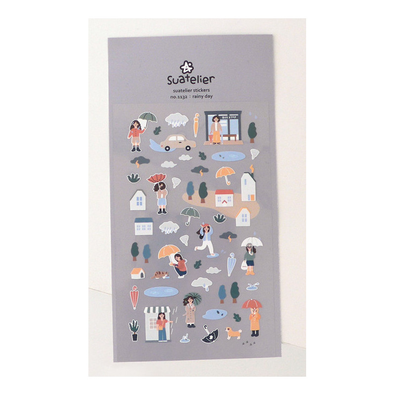 Regnerischer Tag - Daily Deco Stickers Aufkleber