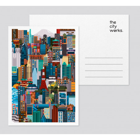 Carte postale "Tokyo" par The City Works