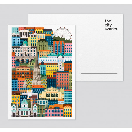 Carte postale "Vienna" par The City Works