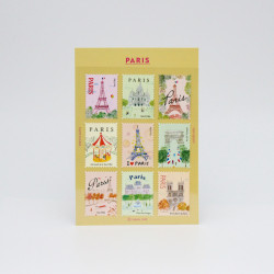 'Paris vol.1' Deko-Aufkleber in Briefmarkenform – von Pansydaisy
