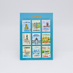 'Lisbon' Deko-Aufkleber in Briefmarkenform – von Pansydaisy