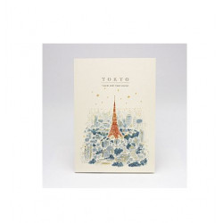 Illustrated A5 Travel Journal "Tokyo Tower by Night"