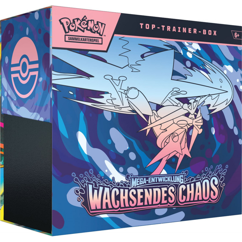 [du 22.5.][max. 1][en allemand] Wachsendes Chaos Top Trainer Box - cartes Pokemon