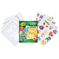 Pokémon: 50 Stickers und Malheft von CRAYOLA