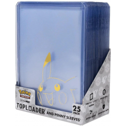 Pikachu 25 Toploaders and 25 Penny Sleeves Combo Pack - by UltraPro
