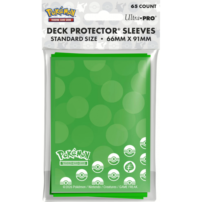 65 protective sleeves Energy - Grass Type by UltraPro