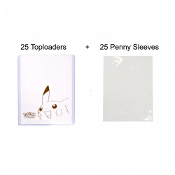 Pikachu 25 Toploaders and 25 Penny Sleeves Combo Pack - by UltraPro