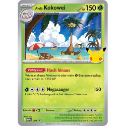 [en allemand] 30 Jahre Alola-Kokowei Tech-Sticker-Kollektion - cartes Pokemon