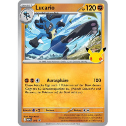 [en allemand] 30 Jahre Lucario Tech-Sticker-Kollektion - cartes Pokemon