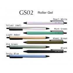 GS02 argent mat - Stylo à bille mécanique GS02-G5 (rechargeable) par Ohto