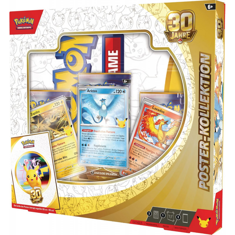 [en allemand] 30 Jahre Poster Kollektion - cartes Pokemon