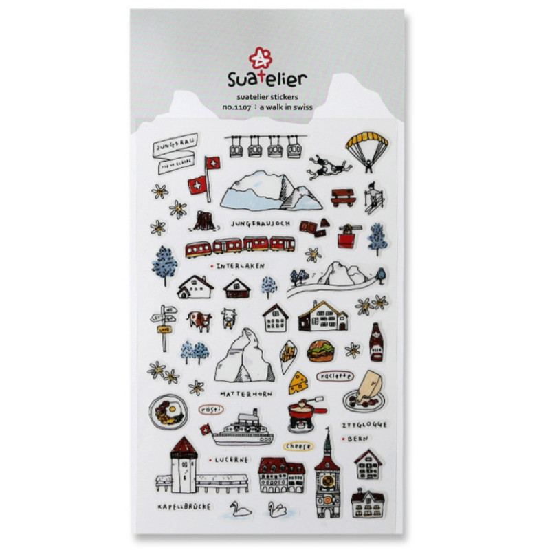 A Walk in Switzerland - Daily Deco Stickers
