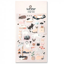 meow!! Katzen - Daily Deco Stickers Aufkleber