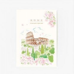 Illustrated A5 Travel Journal "Rome (Colosseum)"