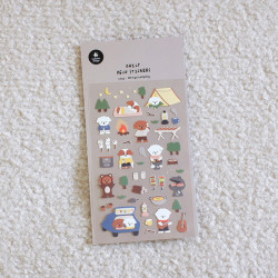 Allons faire du camping - Daily Deco Stickers autocollants
