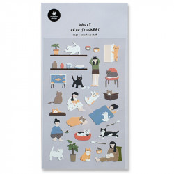 Katzen haben Sachen - Daily Deco Stickers Aufkleber