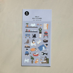 Katzen haben Sachen - Daily Deco Stickers Aufkleber