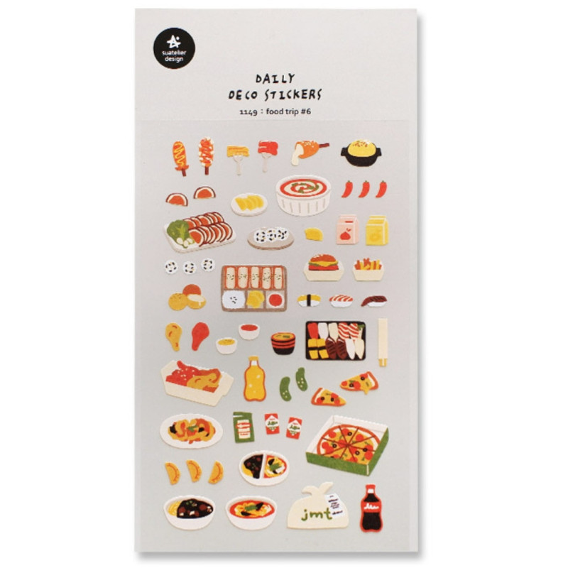 Kulinarische Reise Nr. 6 - Daily Deco Stickers Aufkleber
