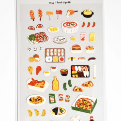 Kulinarische Reise Nr. 6 - Daily Deco Stickers Aufkleber