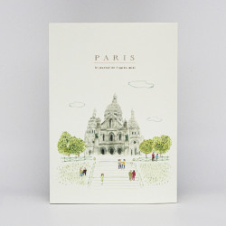 Illustriertes A5 Reisetagebuch „Paris (Sacré-Coeur)“