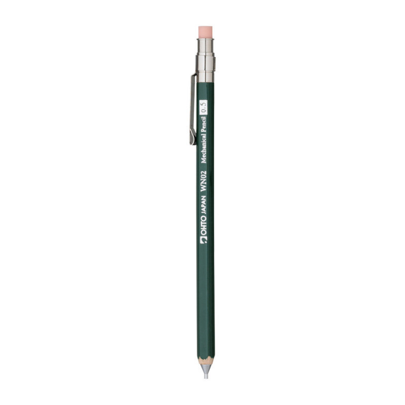 vert WN02 super petit porte-mine en bois 0,5 mm par Ohto (rechargeable)