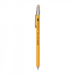 yellow WN02 super small wooden mechanical pencil 0.5 mm by Ohto (refillable)