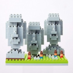 Statue moai dell'isola di pasqua NBH-009 NANOBLOCK | Sights to See